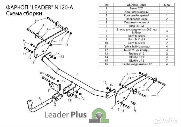 Фаркоп на Ниссан Альмера