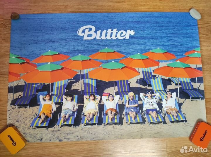 Butter BTS плакаты и пластинка
