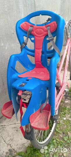 Детское кресло на велосипед на багажник