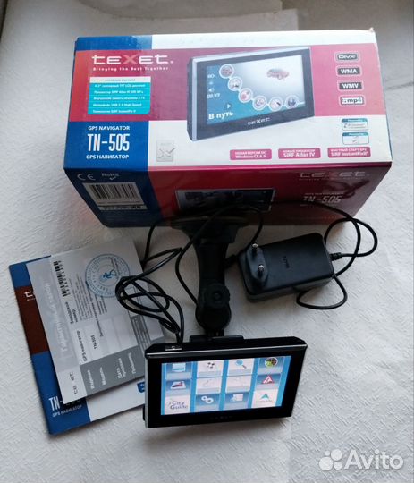Gps навигатор texet TN 505