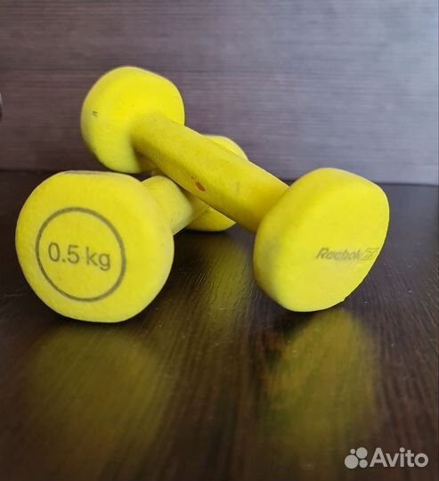 Гантели 0,5 и 1 кг