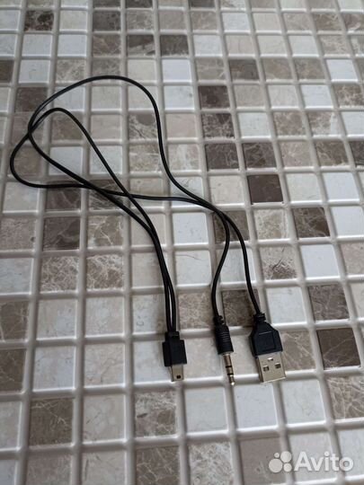 Кабель 3.5 мм USB - mini USB