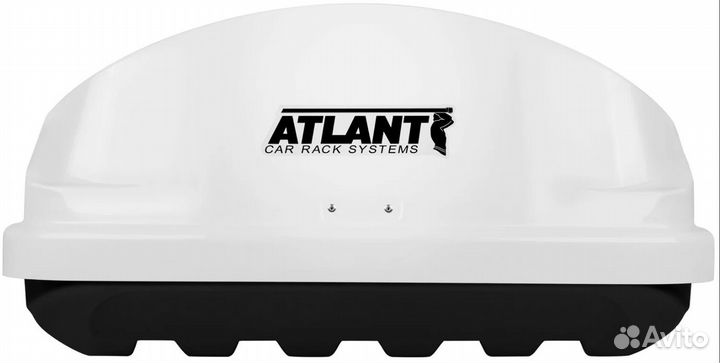 Автобокс на крышу Atlant Diamond 500 белый глянец