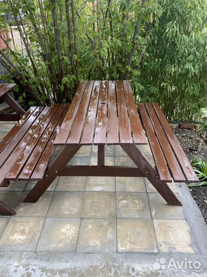 Садовый стол и стулья бу