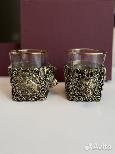 Набор стаканов для виски Лев