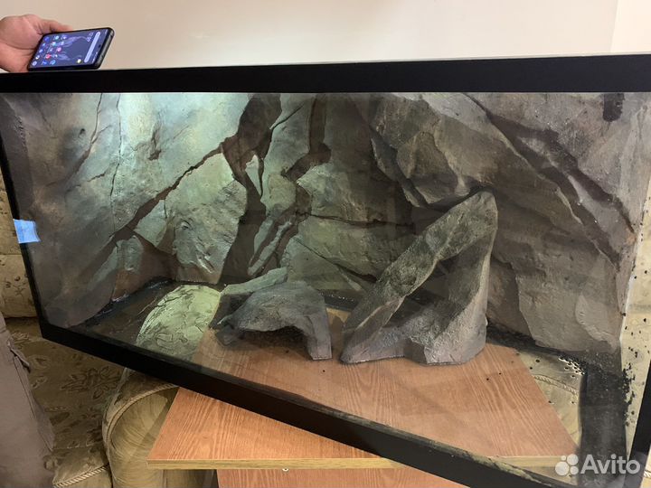 Аквариум 200литров с 3D фоном