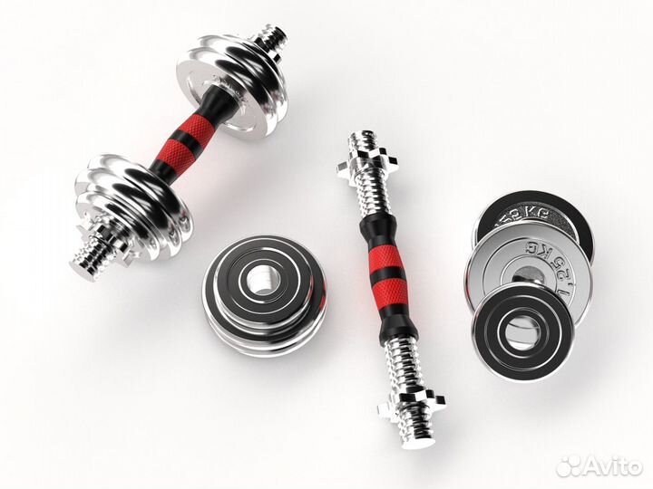 Набор гантелей unixfit в кейсе 15kg