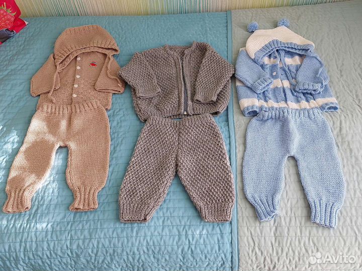 Вязаные компдекты для новорожденных