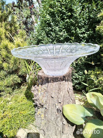 Ваза хрустальная фруктовница Bohemia