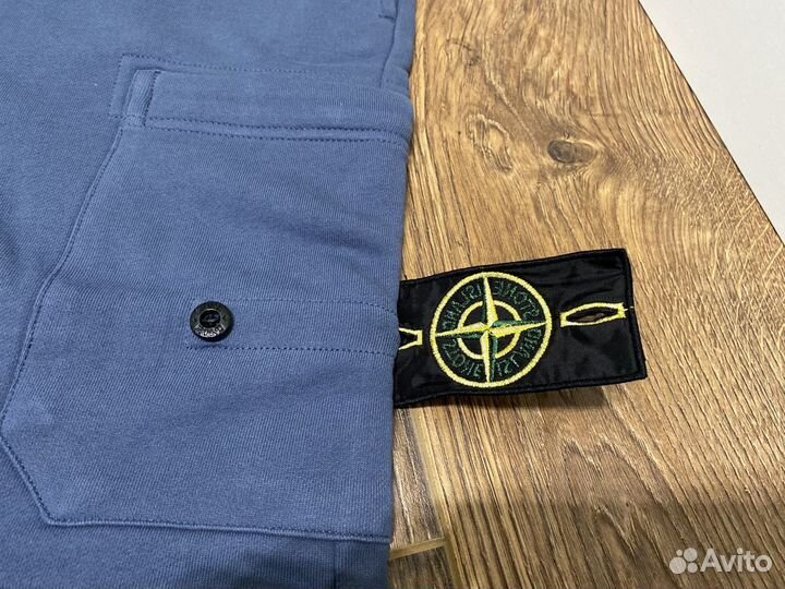 Шорты бермуды Stone Island синие L-XL