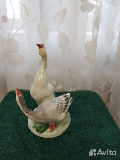 Два гуся. фарфор