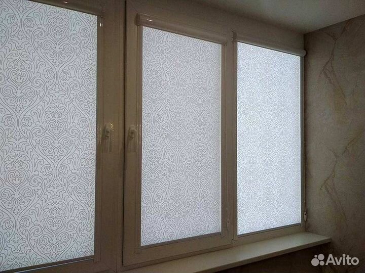 Рулонные шторы уни 1 прозрачные от производителя