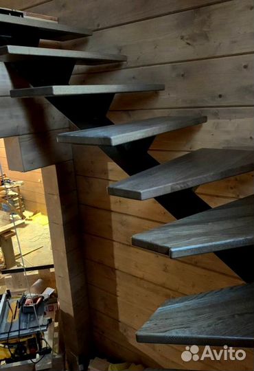 Облицовка бетонных лестниц