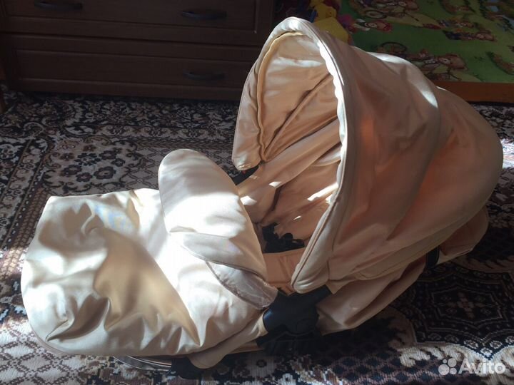 Коляска Lonex Retro 3 в 1 плетеная корзина