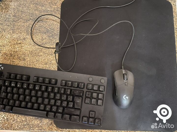 Logitech g pro + g403 hero + коврик steelseries