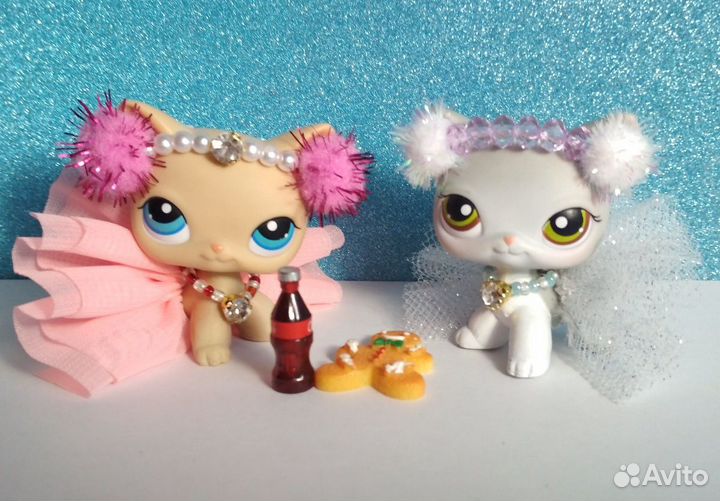 Юбка, бантик, резинка колье для Пэт шопов