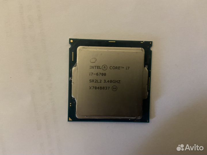 Процессор intel core i7 6700, 1151