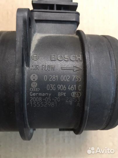 Расходомер воздуха Tiguan/Passat B6 2.0TDI