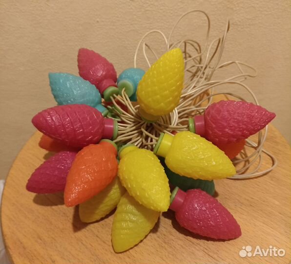 Ёлочная гирлянда шишки. Лесная сказка СССР