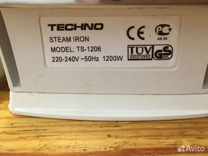 Утюг techno