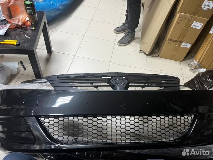 Бампер Renault Logan 1 цвет Чёрный