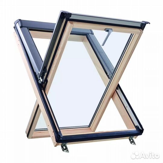 Мансардные окна R45 однокамерные
