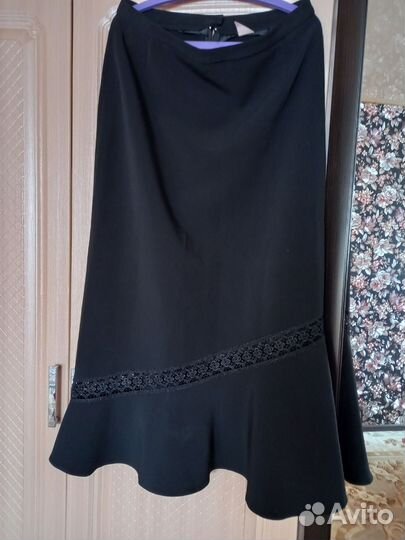 Юбка черная длинная