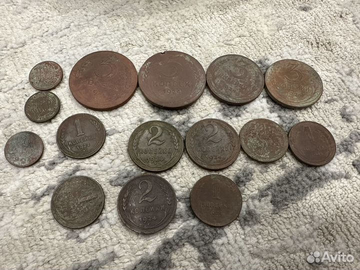 Монеты времен СССР и царского времени