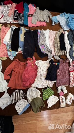 Большой пакет вещей одежды 62,68,74,80