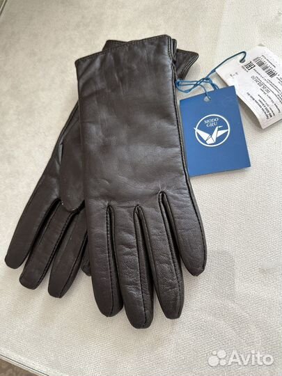 Перчатки женские кожаные новые
