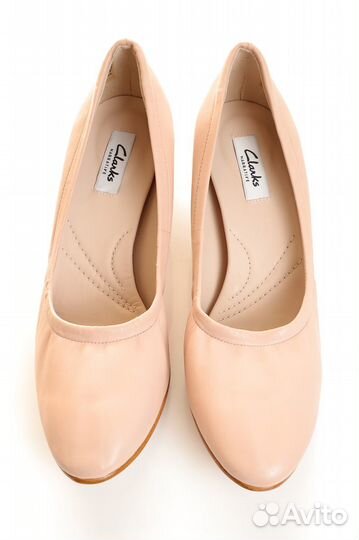 NEW Туфли Clarks, кожа натуральная, 40RU (26 см)