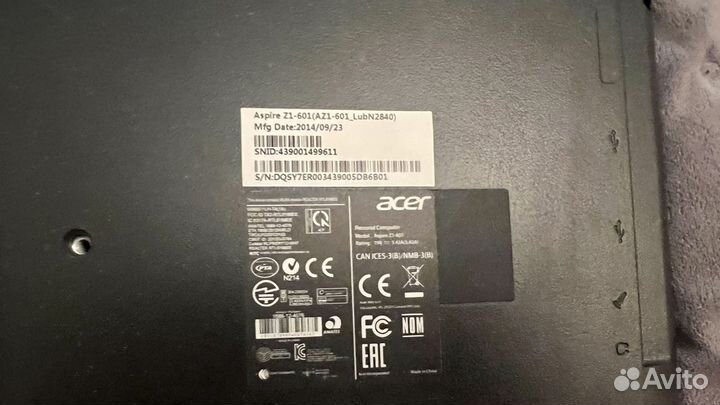 Моноблок Acer aspire z1-601 n2840