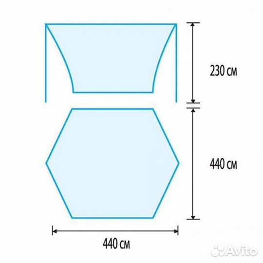 Tramp Lite палатка Tent blue синий (TLT-036)