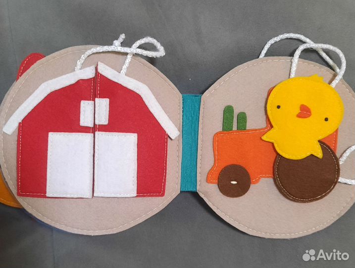 Книга из фетра детская