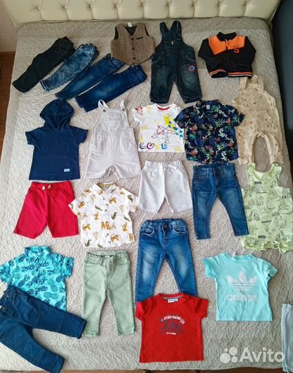 Пакет фирменных вещей для мальчика 74 80 hm,zara