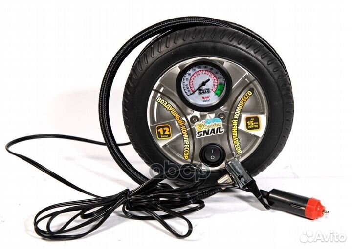 Компрессор автомобильный круглый Golden Snail G
