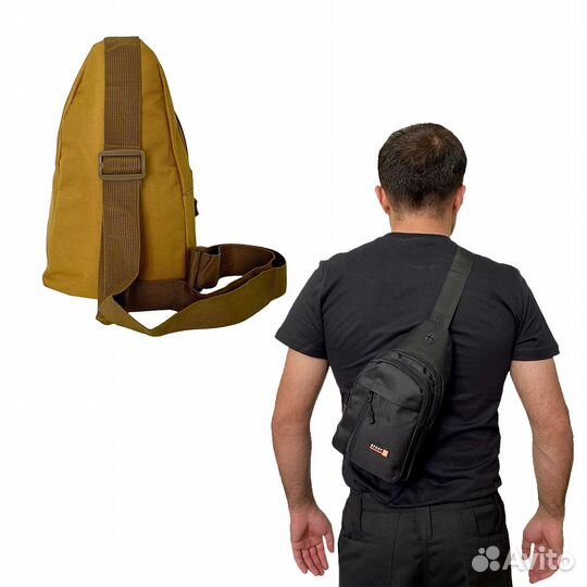 Сумка наплечная Lakus (микс) (чёрный)