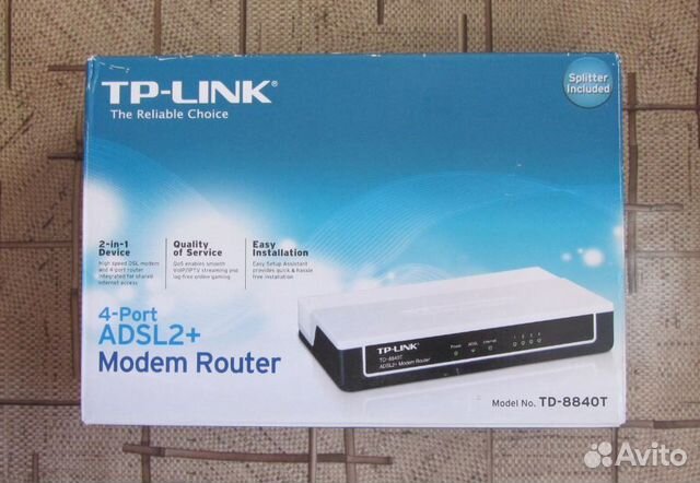 Modem Router adsl2+ TP-link TD-8840T