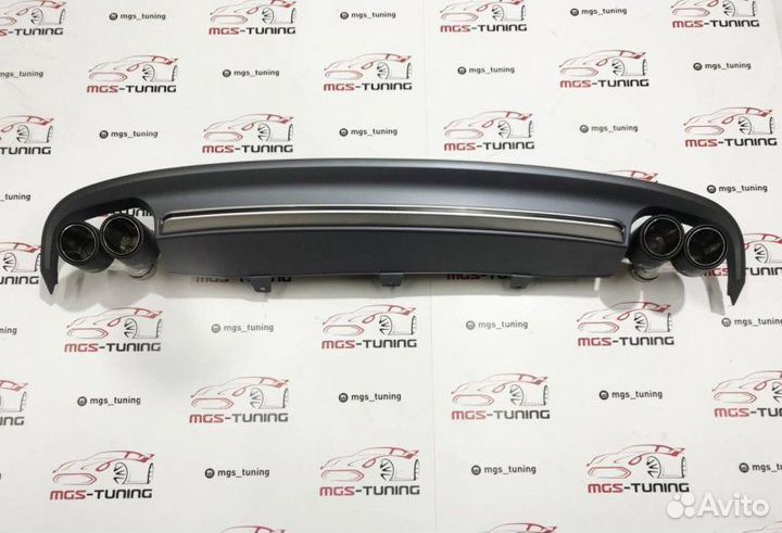 Диффузор с насадками Audi A7 10-14г в стиле S7