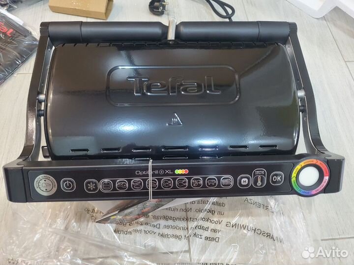 Гриль Tefal OptiGrill+ XL GC722, чёрный