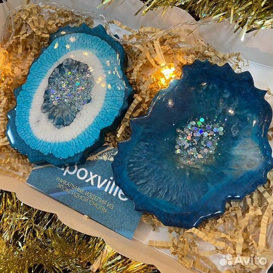 Подстаканники из эпоксидной смолы подарок