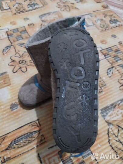 Валенки на подошве детские