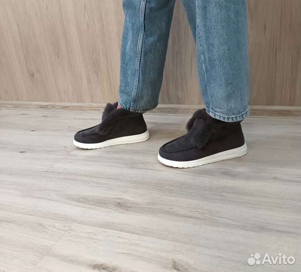 Лоферы женские на меху Новые