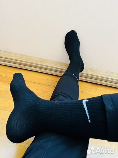 Носки Nike белые высокие