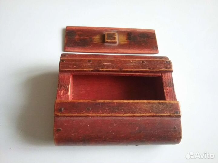 Табакерка деревянная СССР