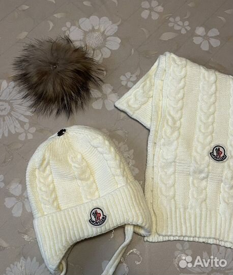 Шапка и Шарф Moncler новый