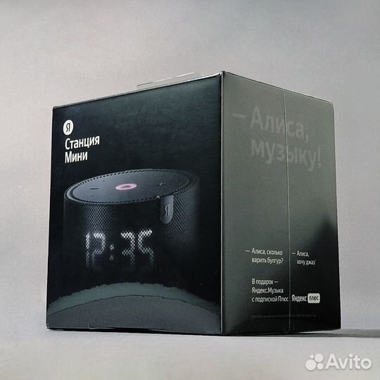 Яндекс Станция Мини с часами с Алисой Новая