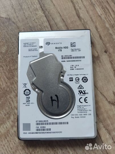 Жесткие диси SATA hdd 2.5 на 1Тб, 500Gb,320Gb