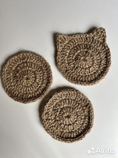 Подарочный набор подстаканников из джута