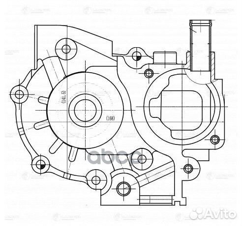Насос водяной для а/м Subaru Impreza (00) /Lega